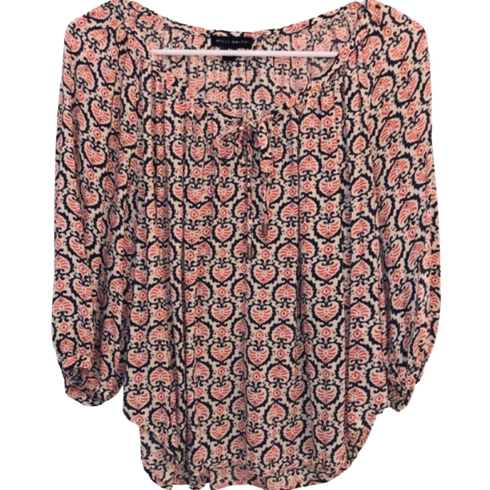 💥4/$20💥 Willi Smith | 3/4 Sleeve tie front Top